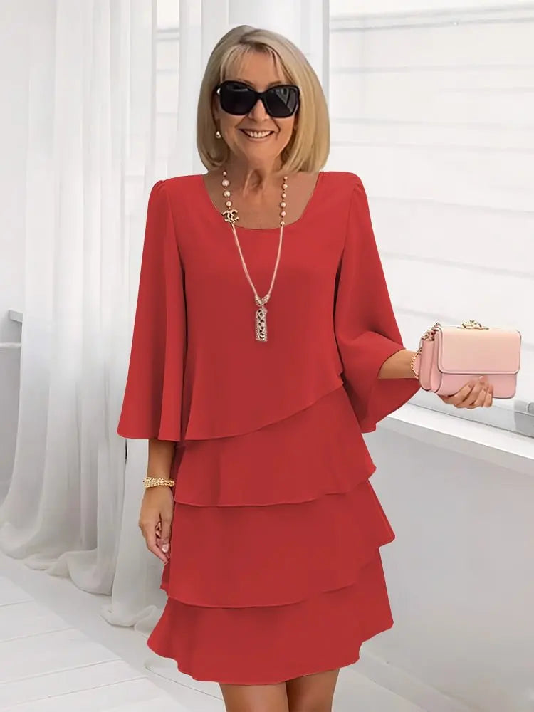Catherine | Elegant Dress with Ruffles