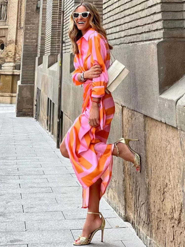 Amelia™ | Vestito Avvolgente con Stampa