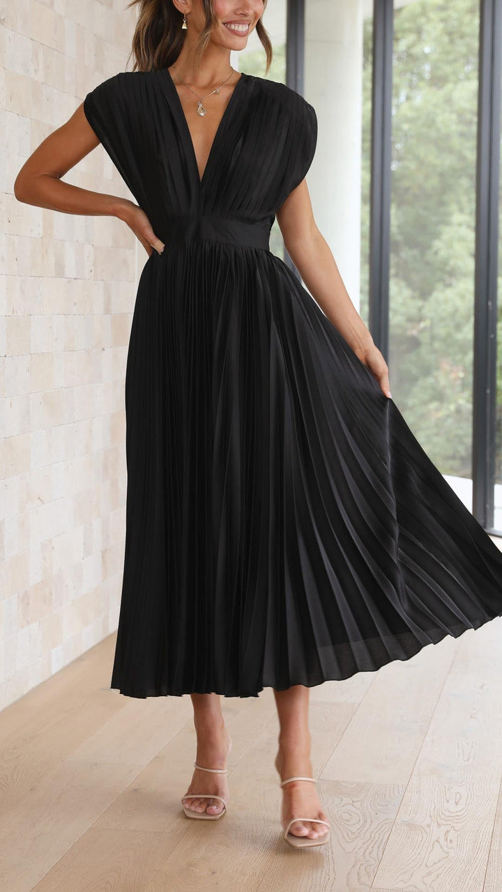 Abito Elegante con Plissettatura