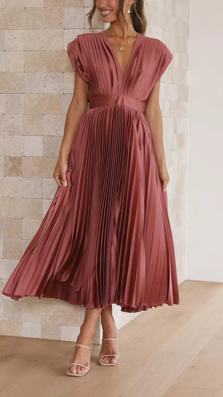 Abito Elegante con Plissettatura