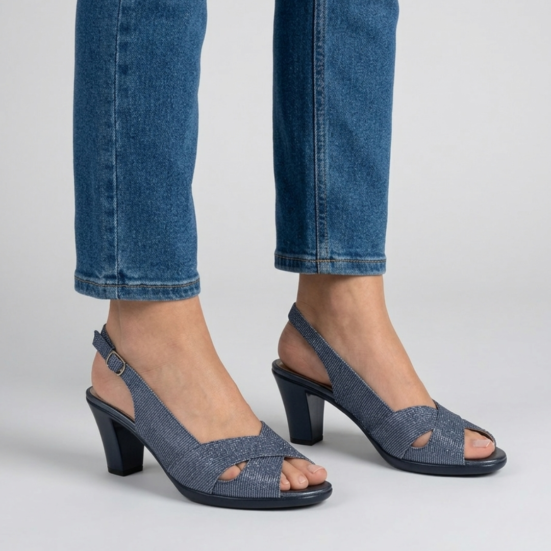 Zora - Sandalo comoda Donna con tacco