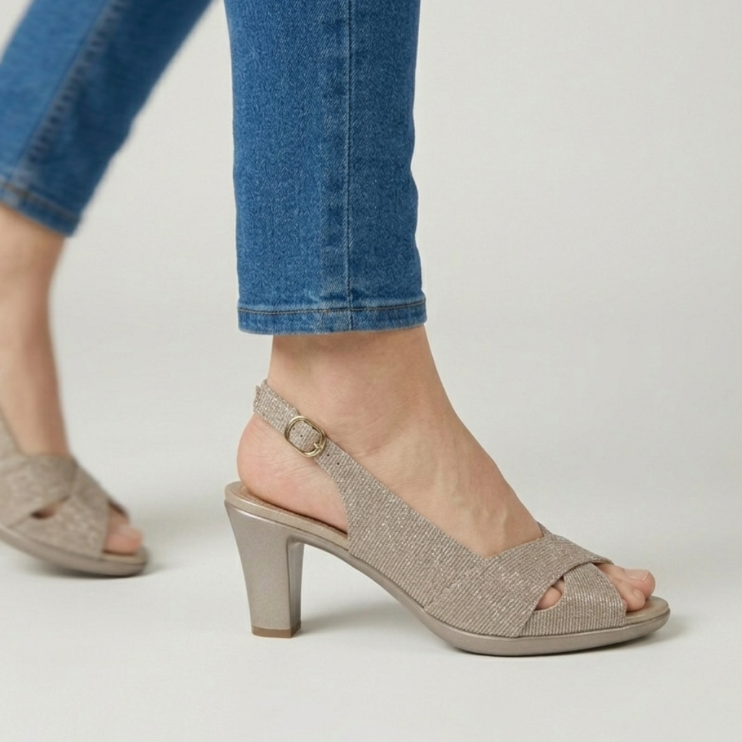 Zora - Sandalo comoda Donna con tacco