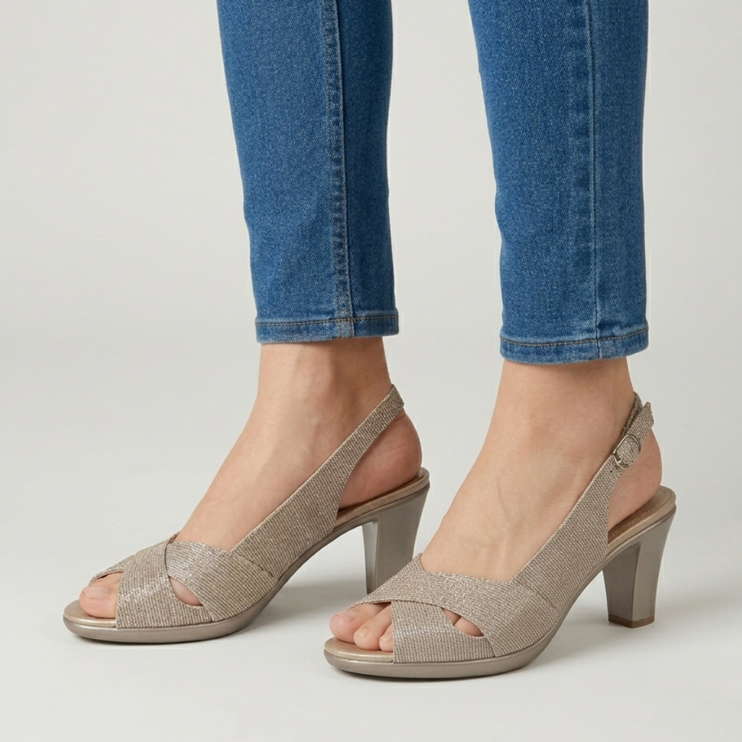 Zora - Sandalo comoda Donna con tacco