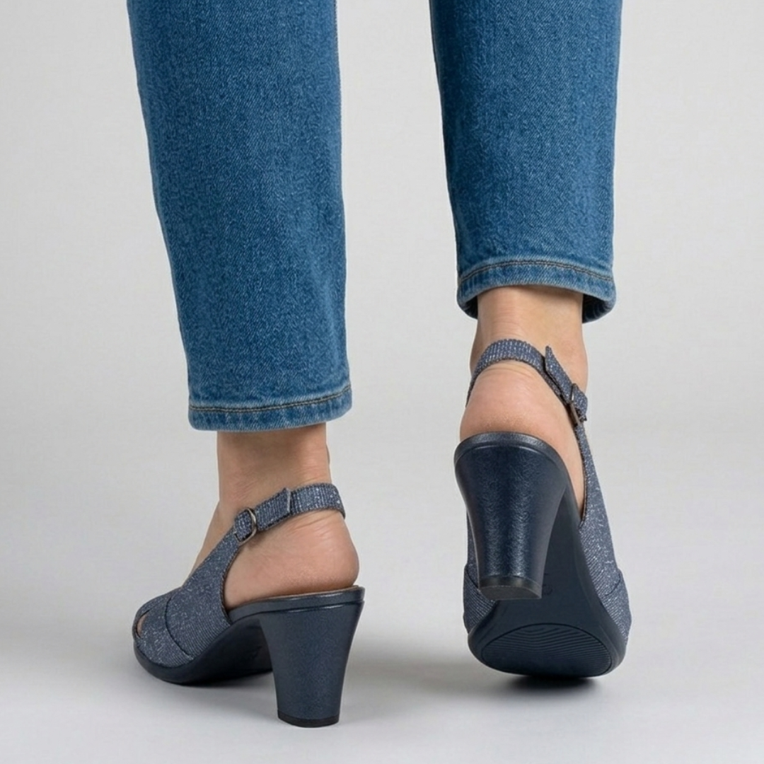 Zora - Sandalo comoda Donna con tacco