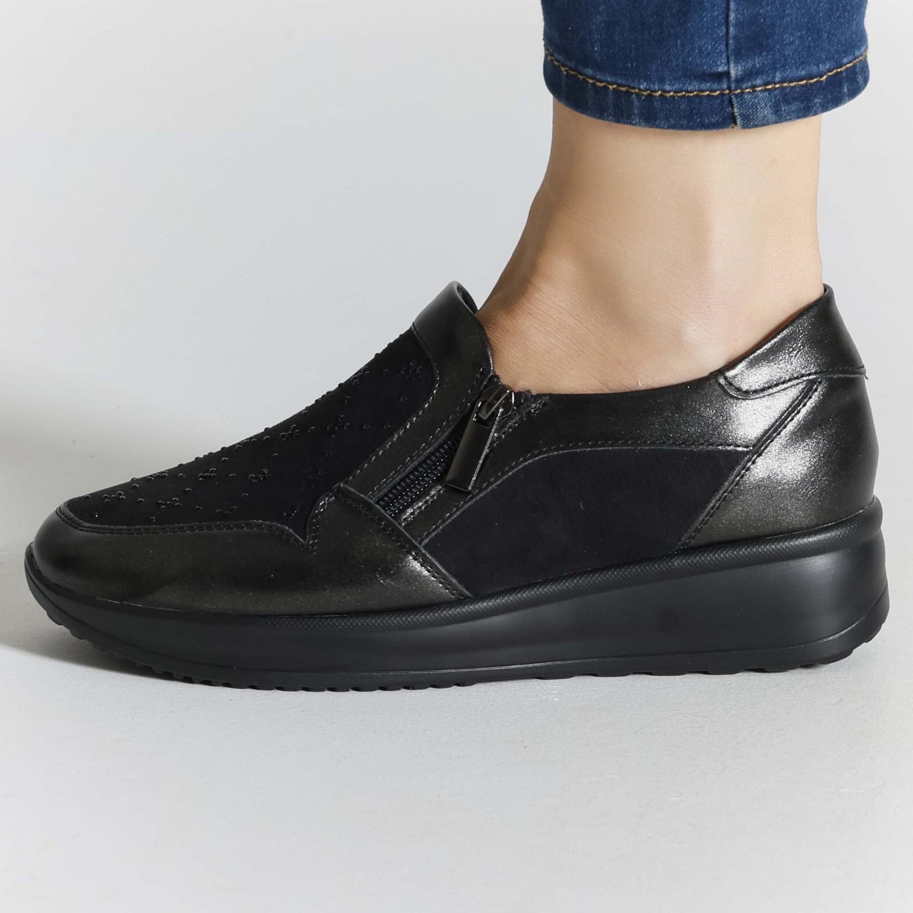 Gaia - Mocassino Comodo con zip