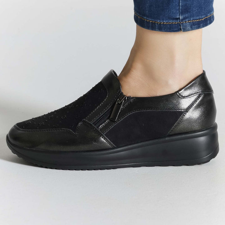 Gaia - Mocassino Comodo con zip
