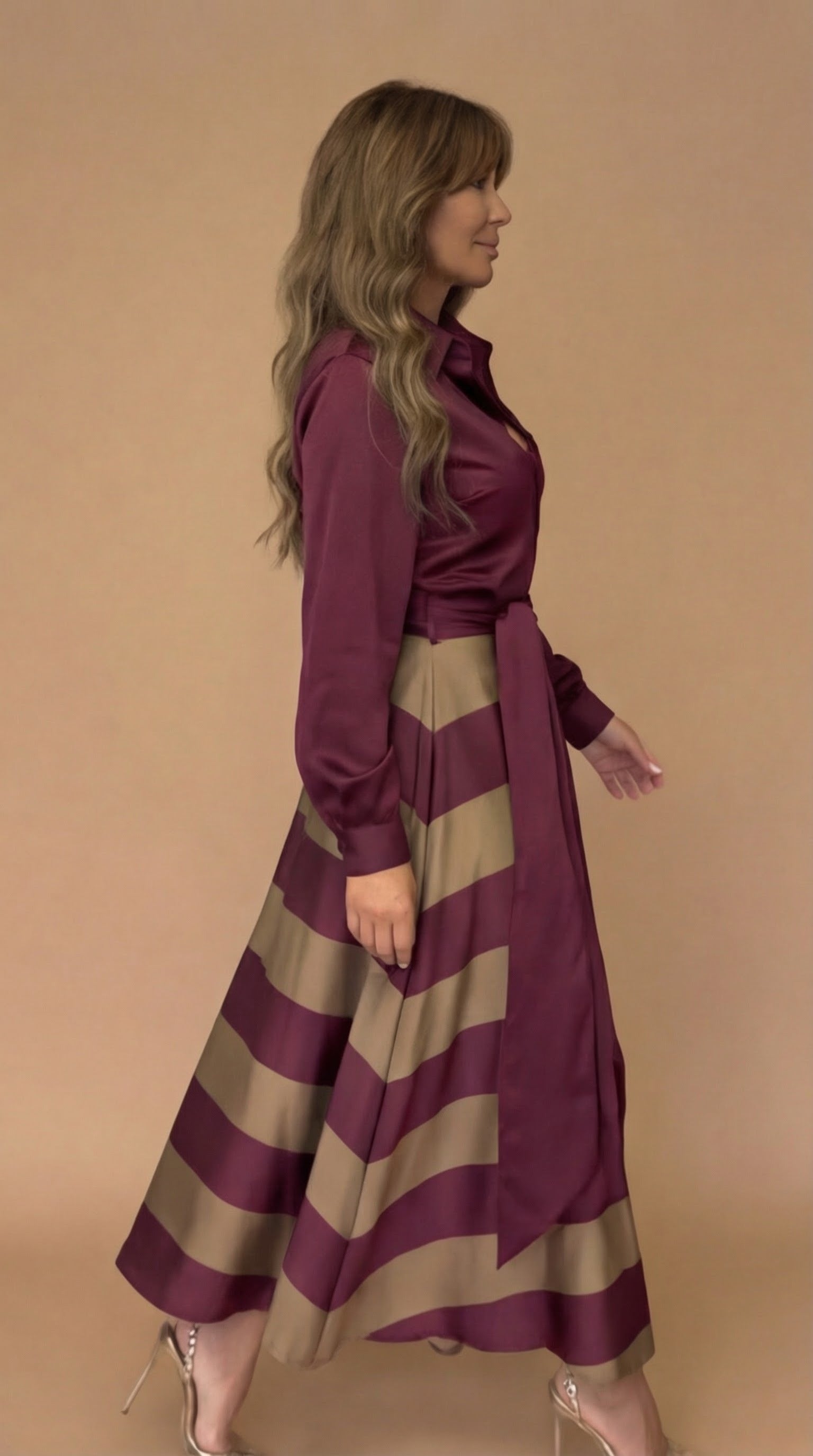 Mila™ | Maxi Dress with Stripes