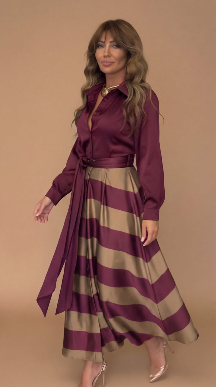 Mila™ | Maxi Dress with Stripes