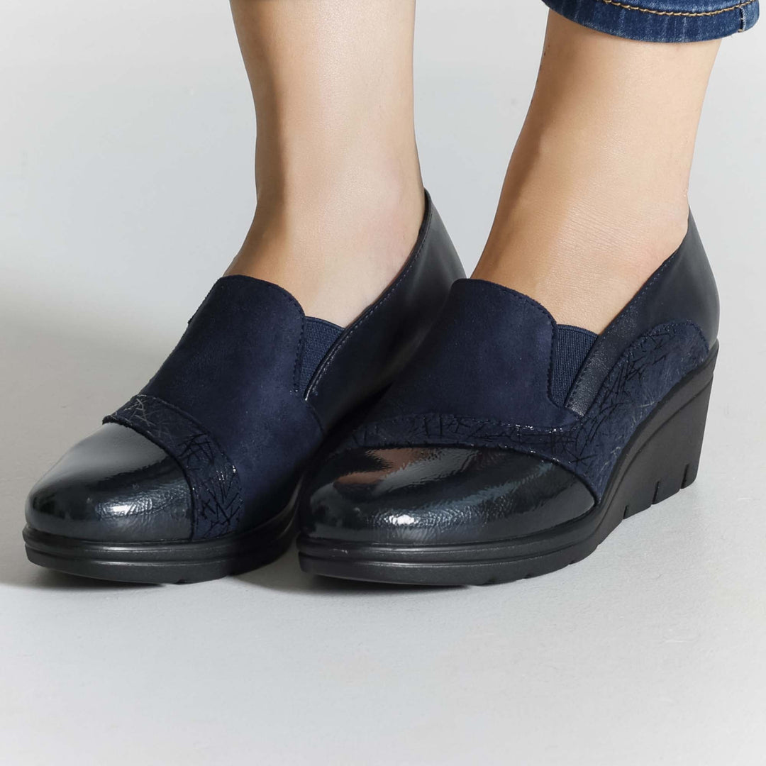 Sabina - Mocassino Comodo con zeppa